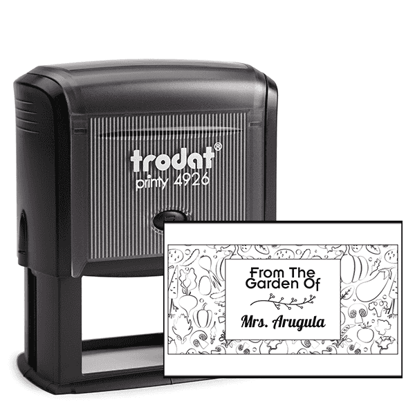 Arugula Rectangular Pattern Garden Stamp