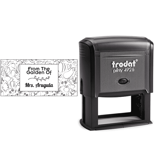 Arugula Rectangular Pattern Garden Stamp Body and Design