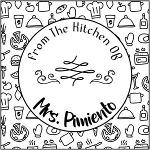 Pimiento Round Pattern Kitchen Stamp