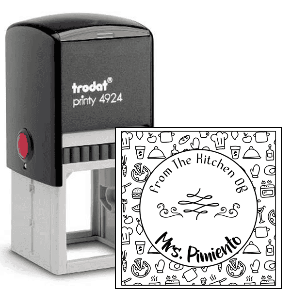 Pimiento Round Pattern Kitchen Stamp