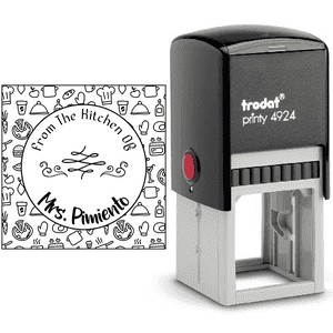 Pimiento Round Pattern Kitchen Stamp Body and Design