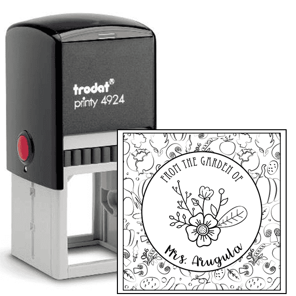 Arugula Round Pattern Garden Stamp