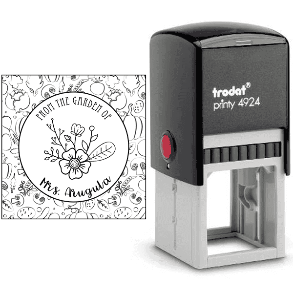 Arugula Round Pattern Garden Stamp Body and Design