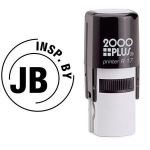 Double Circle Initials Inspection Stamp Body and Design