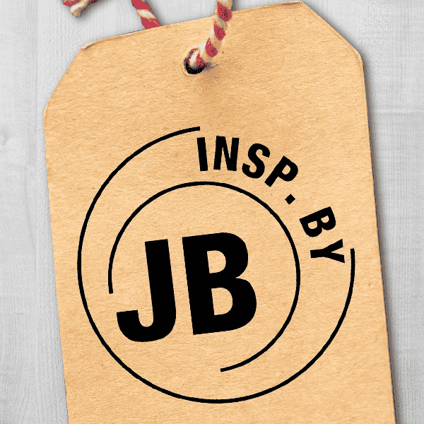 Double Circle Initials Inspection Stamp Imprint Example