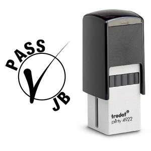 Pass Check Initial Inspection Stamp Body and Design
