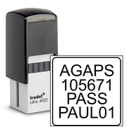 4 Line Custom Text Inspection Stamp