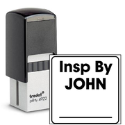 Name and Fill in Inspection Stamp