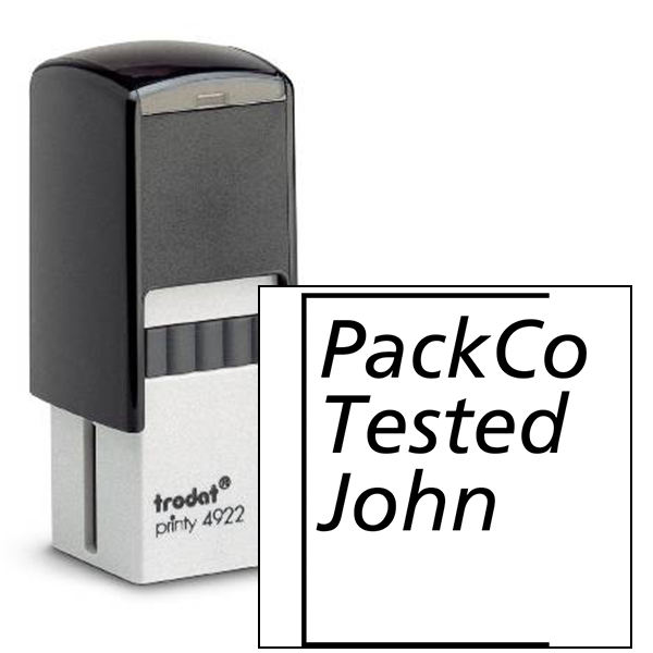 Business and Tester Inspection Stamp