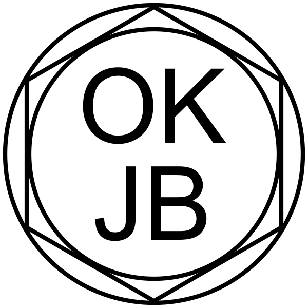 OK Initial Fancy Inspection Stamp