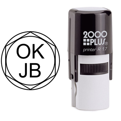 OK Initial Fancy Inspection Stamp - alternate view