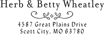 Wheatley Deco Address Stamp