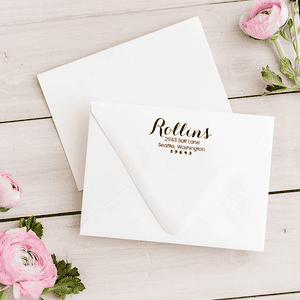 Rollins Return Address Stamp Imprint Example