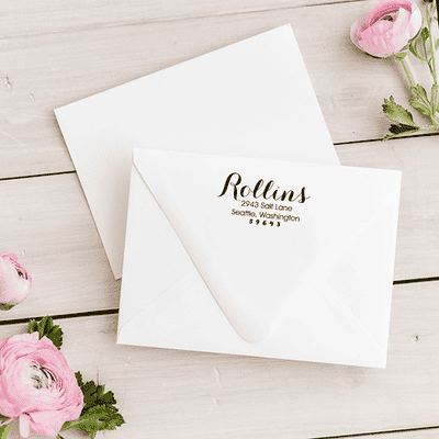 Rollins Return Address Stamp - alternate view