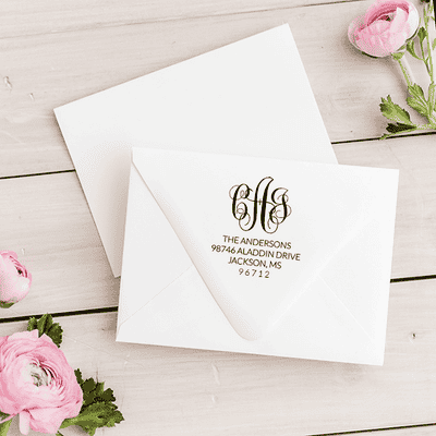 Anderson Monogram Address Stamp - alternate view