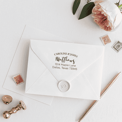 Caroline Address Stamp - alternate view