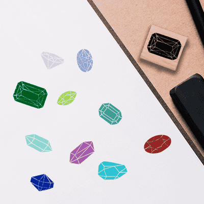 Ruby Jewel Stamp - alternate view