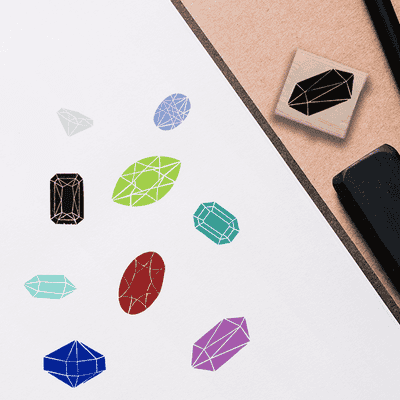 Amethyst Jewel Stamp - alternate view