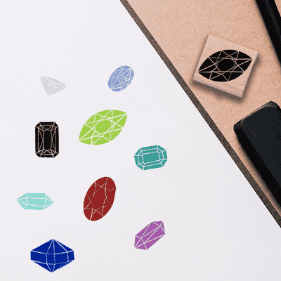 Marquise Peridot Stamp - alternate view