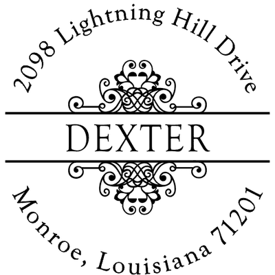 Dexter Vintage Deco Custom Address Stamper