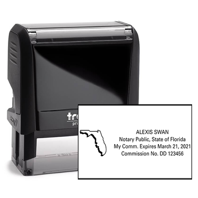 Florida Notary Public Seal State Shape