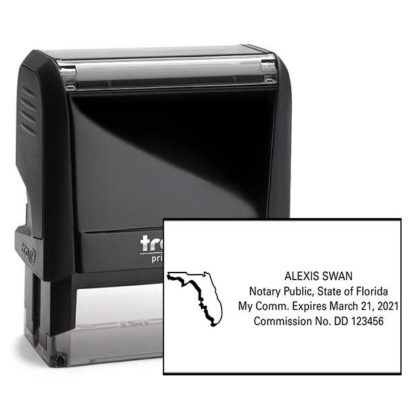 Florida State Shape Notary Public Seal