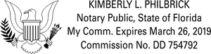 Florida Notary Public with US Eagle