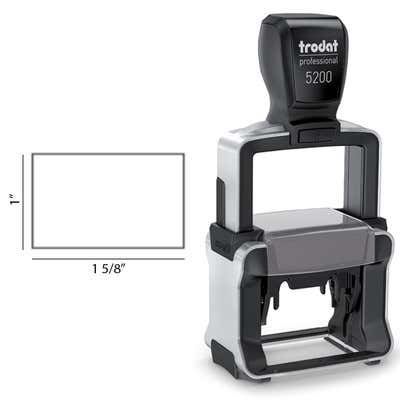 Trodat Professional 5200 Custom 4 Line Text Stamp - alternate view