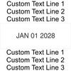 Trodat Professional 5460 | Ideal 6610 Customization layout