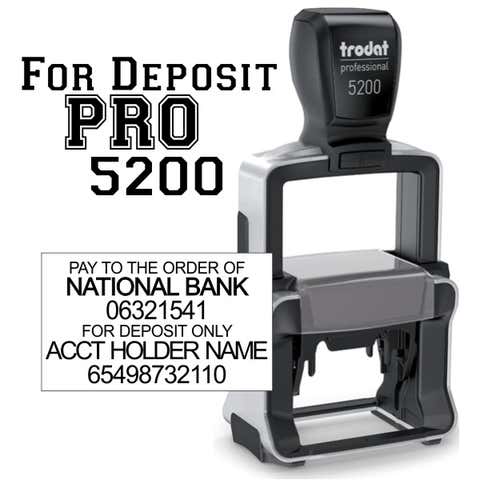 Trodat Professional 5200 For Deposit Stamp