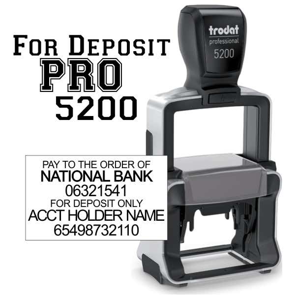 Trodat Professional 5200 For Deposit Stamp