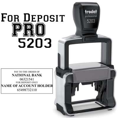 Trodat Professional 5205 Self-inking stamp for Logos