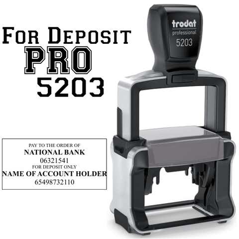 Trodat Professional 5203 For Deposit Stamp