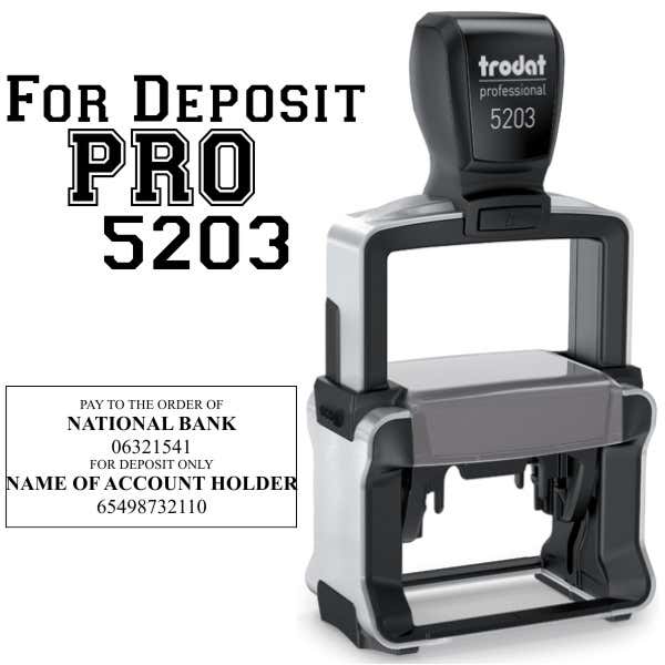 Trodat Professional 5203 For Deposit Stamp