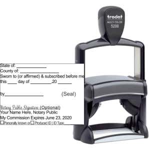 Jurat Trodat Professional 5208 | Ideal 6800 Self-Inking Stamp