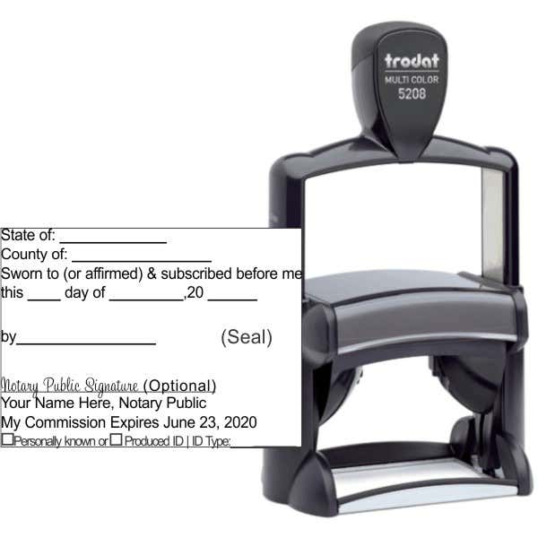 Jurat Trodat Professional 5208 | Ideal 6800 Self-Inking Stamp