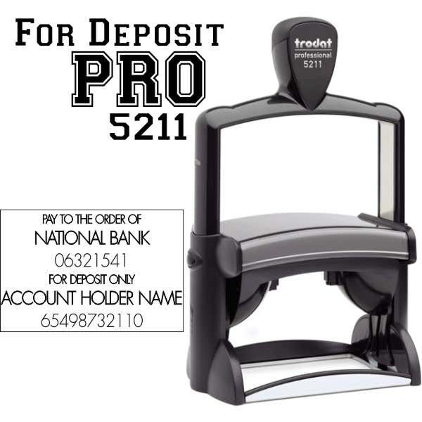 Trodat Professional 5211 For Deposit Stamp