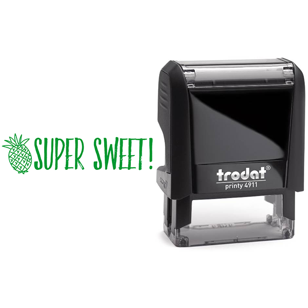 Super Sweet Pineapple Motivational Stamp Body and Design