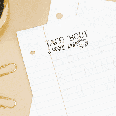 Taco Great Job Stamp - alternate view