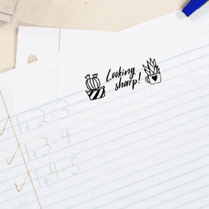 Looking Sharp Cactus Stamp Imprint Example