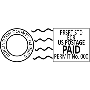 Permit Imprint Indicia Stamp 