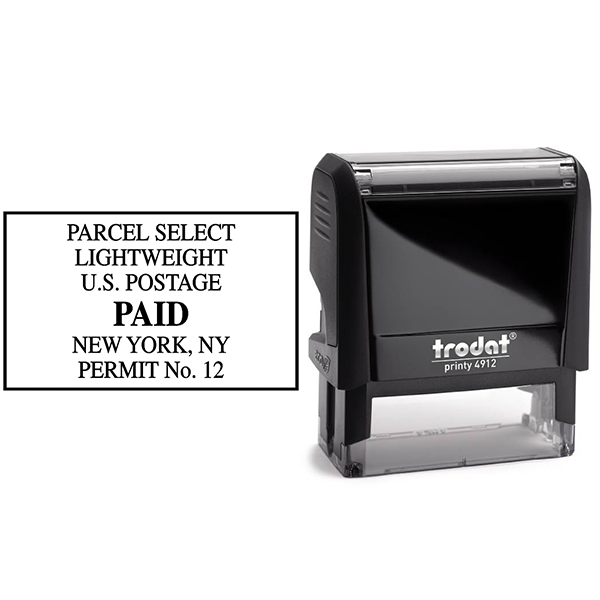 Parcel Select Mail Permit Stamp  Body and Design