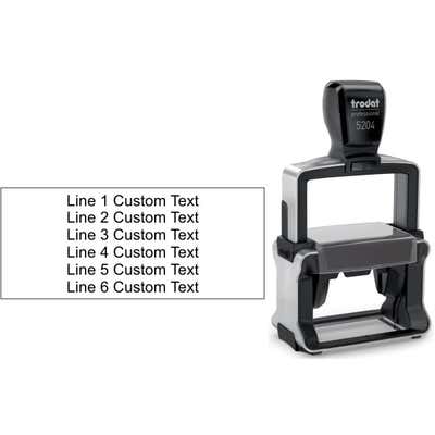 Trodat Professional 5204 Custom Text Stamp with up to 6 Lines - alternate view