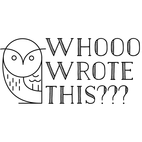 Who Wrote This Owl Teacher Grading Stamp