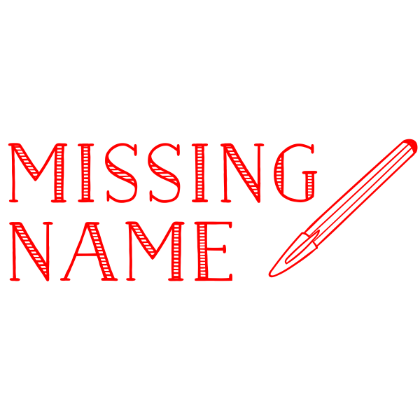 Pen Missing Name Teacher Grading Stamp