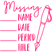 Missing Check Box Teacher Grading Stamp