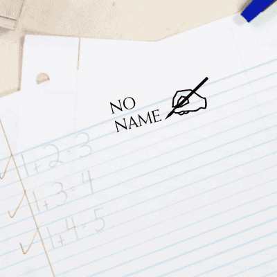 No Name Hand Teacher Grading Stamp - alternate view