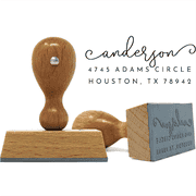 Anderson Custom Wooden Address Stamp