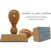 Jackson Handwritten European Wood Handle Address Stamp