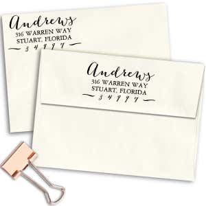 Andrews Hand Address Stamped envelopes
